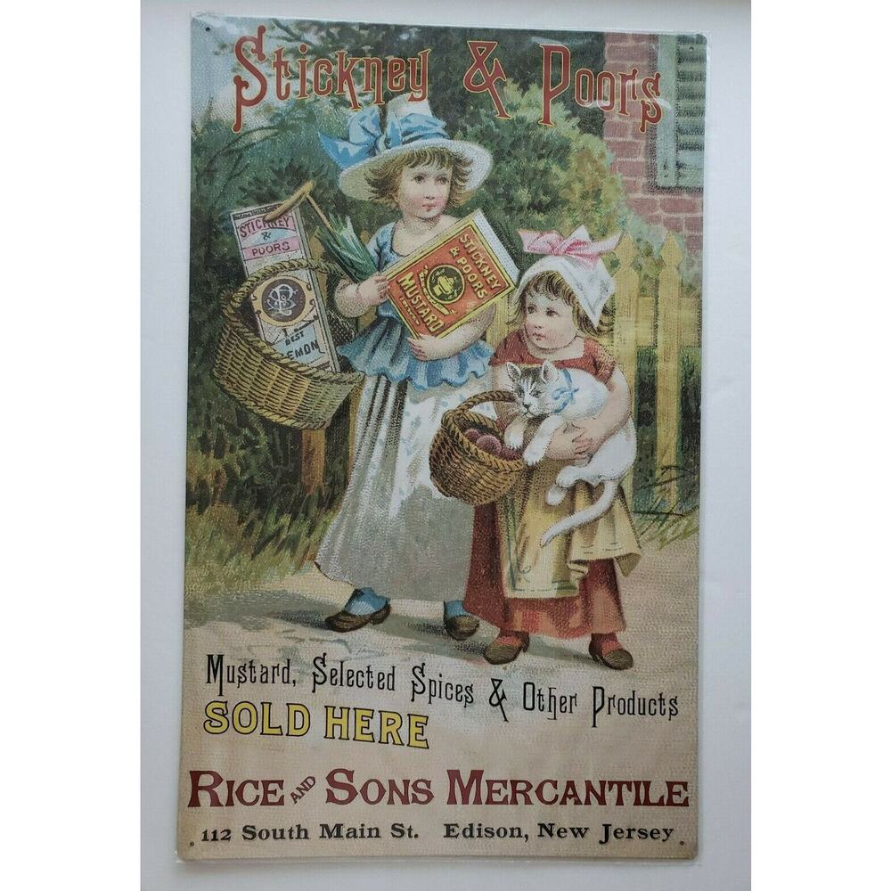 GIANT Stickney&Poors Ohio Wholesale Inc.15‎ x 24 Rustic Retro Metal Signs 28347